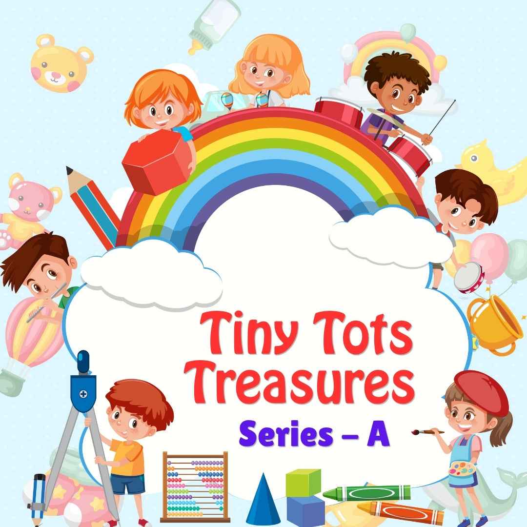 Tiny Tots Treasures - A Hindi, English & Maths Mega Workbooks Combo (Age Group: 4 to 5 Years)